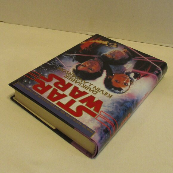 Star Wars Dark Saber Vintage 1995 Medium Black White Reading Book - Picture 4 of 6